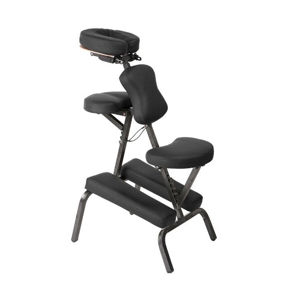 Chaise de massage assis pliante - noir  Matériel esthétique PRO – Inter  Service Esthétique