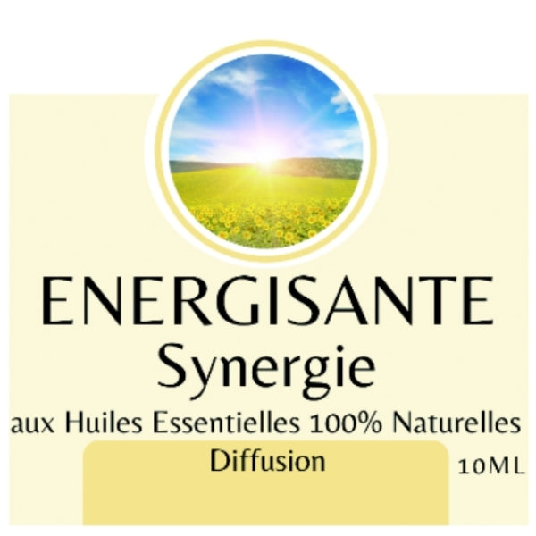 Synergie d'huiles essentielles énergisantes